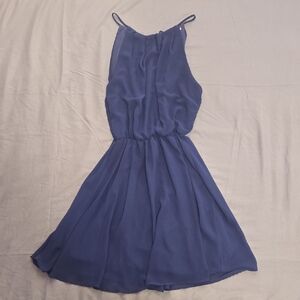 Lush high neck. Navy Dress